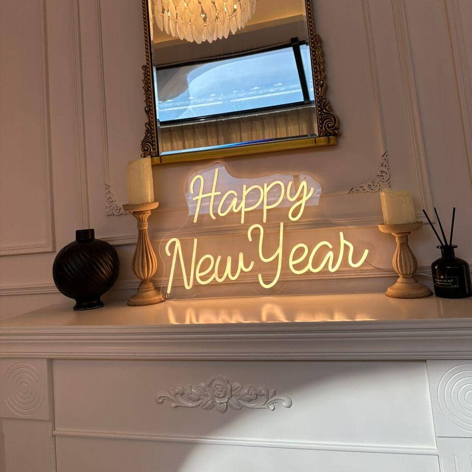 Happy New Year LED Neon Sign Neon Sign NEON WAVE