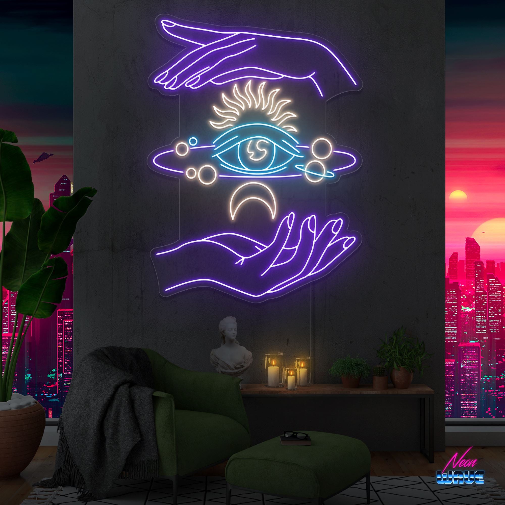 Between My Universe Neon Sign Neonwave.ch 120 cm Lila