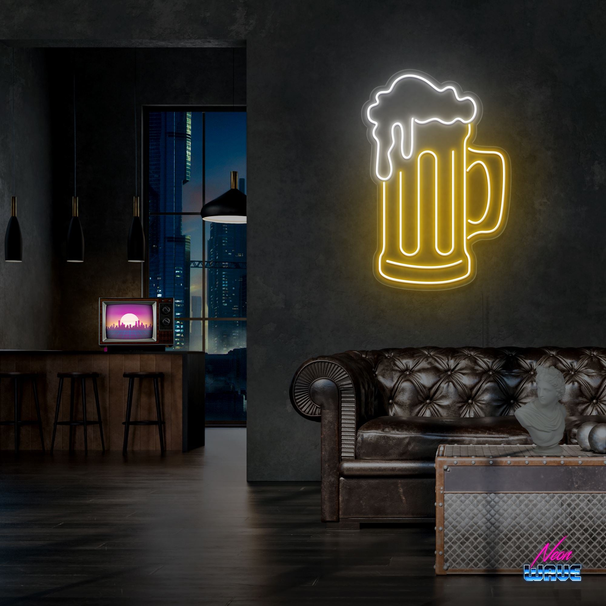 Beer Neon Sign Neonwave.ch 50 cm