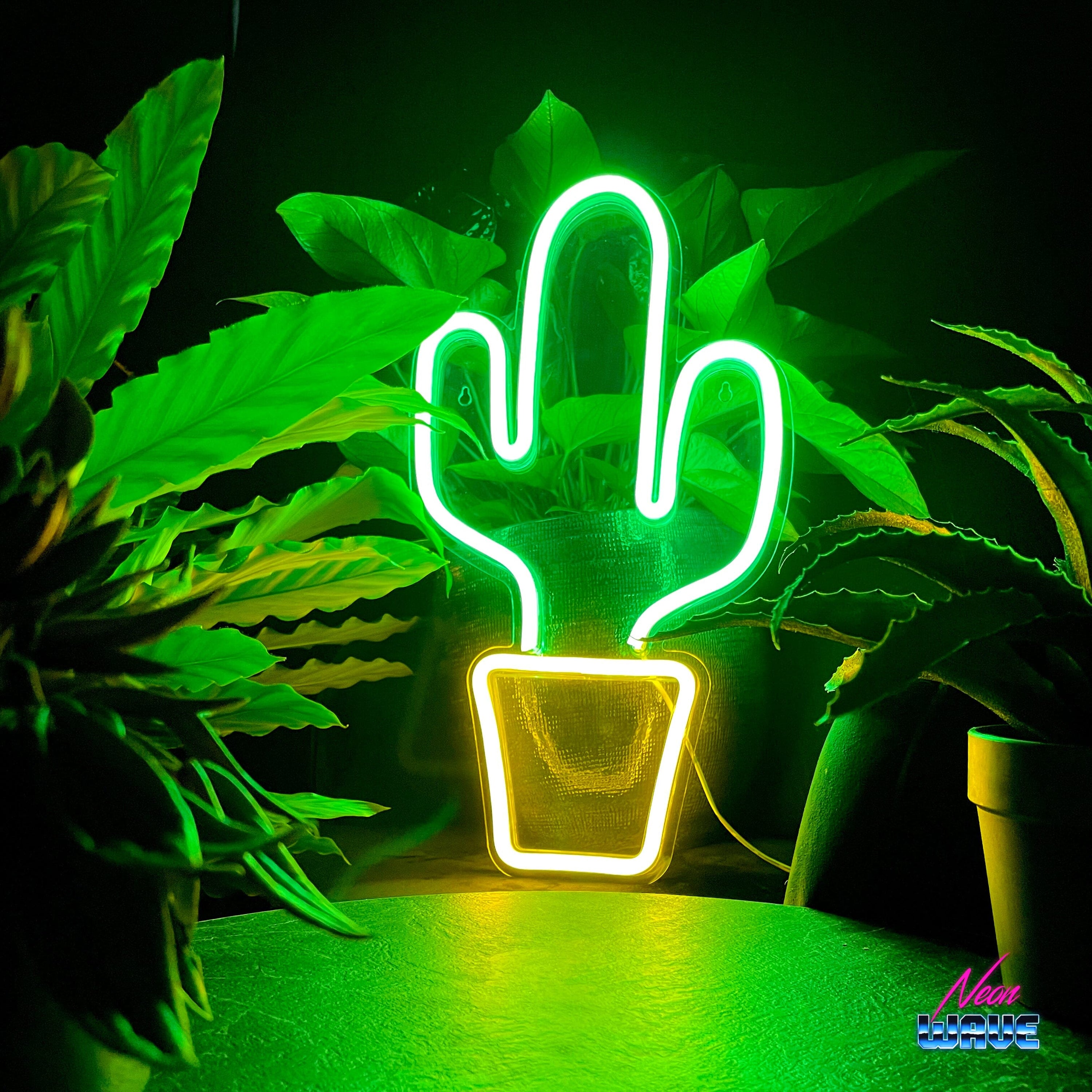 Kaktus Neon Sign Neonwave.ch