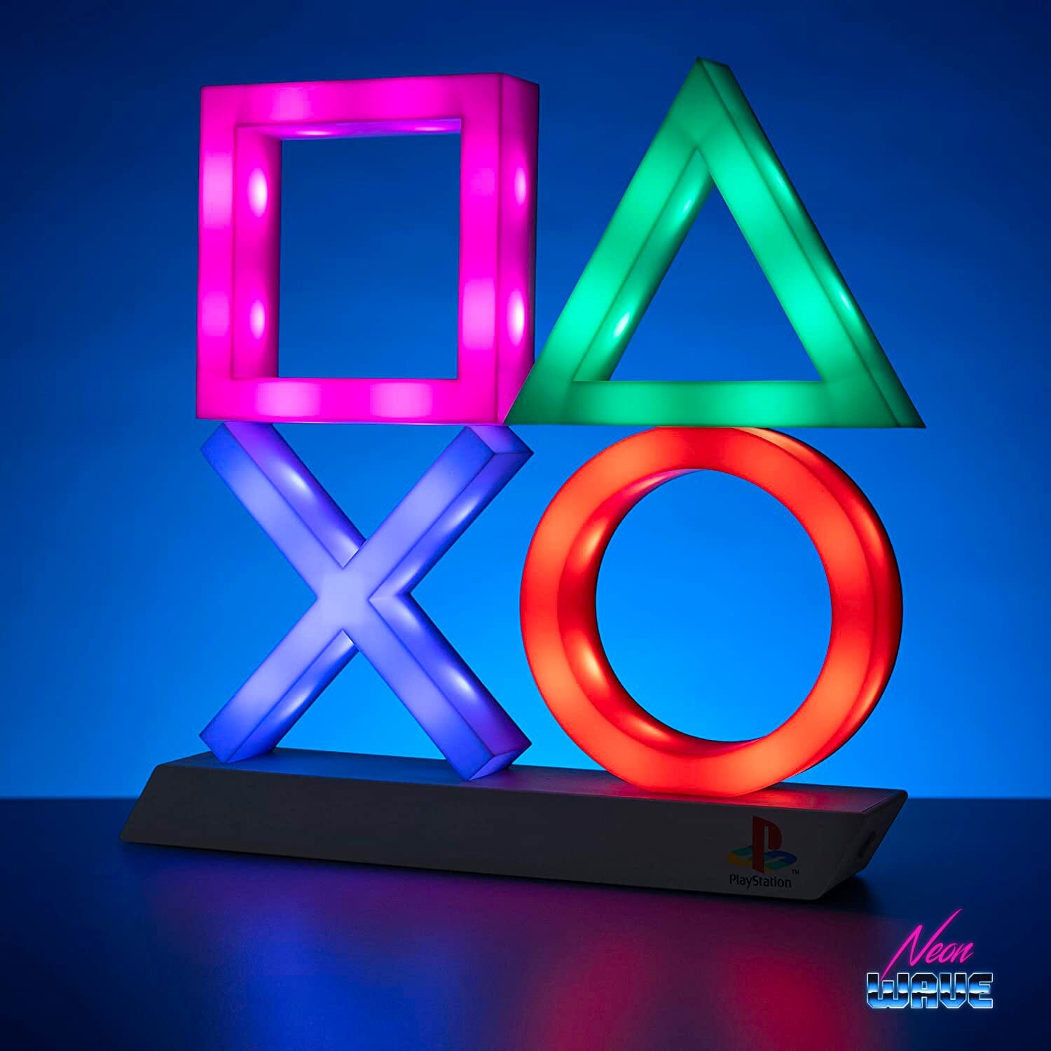 Playstation Icons (Quadratisches Layout) Ambiente Lampen Neonwave.ch