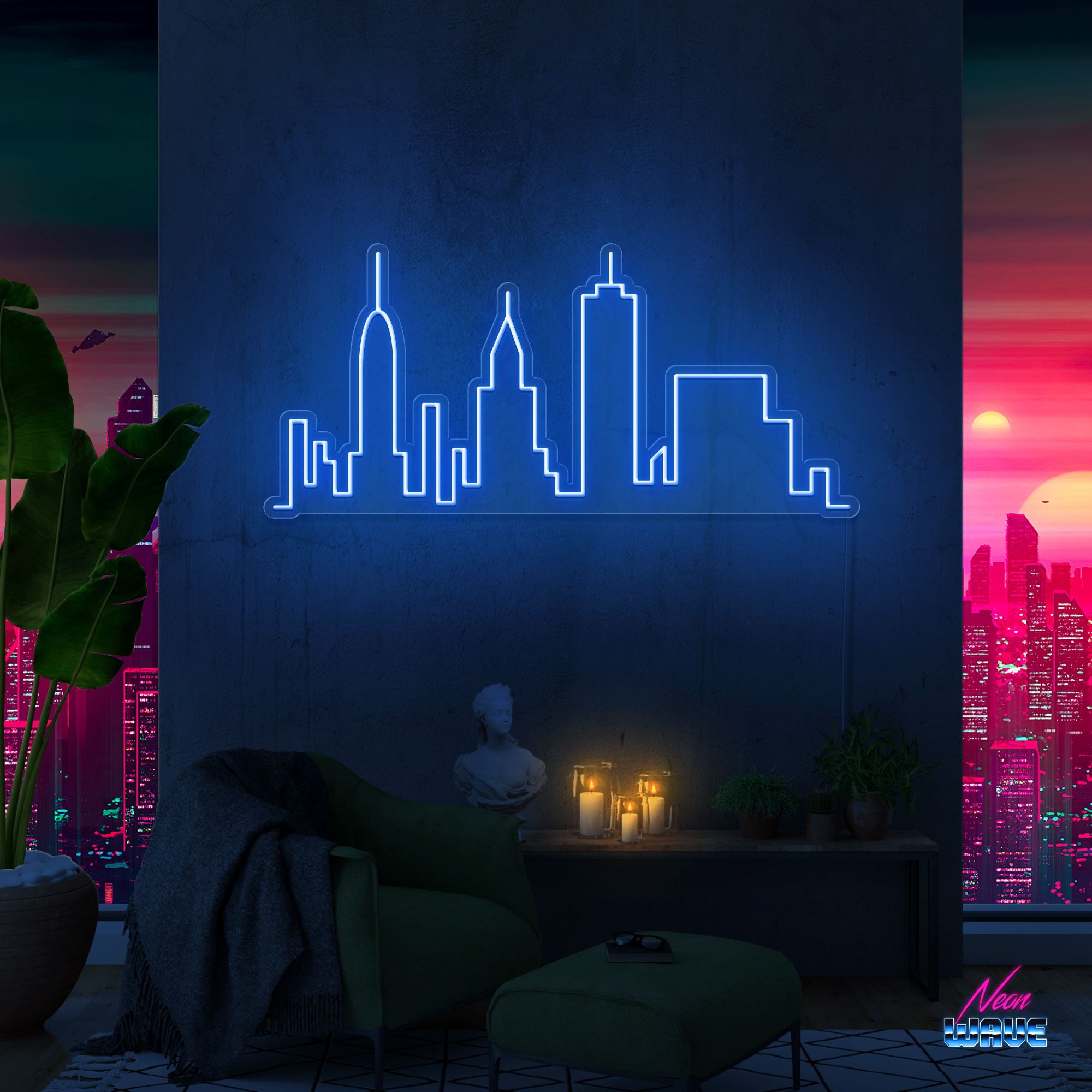 Skyline New York Neon Sign Neonwave.ch