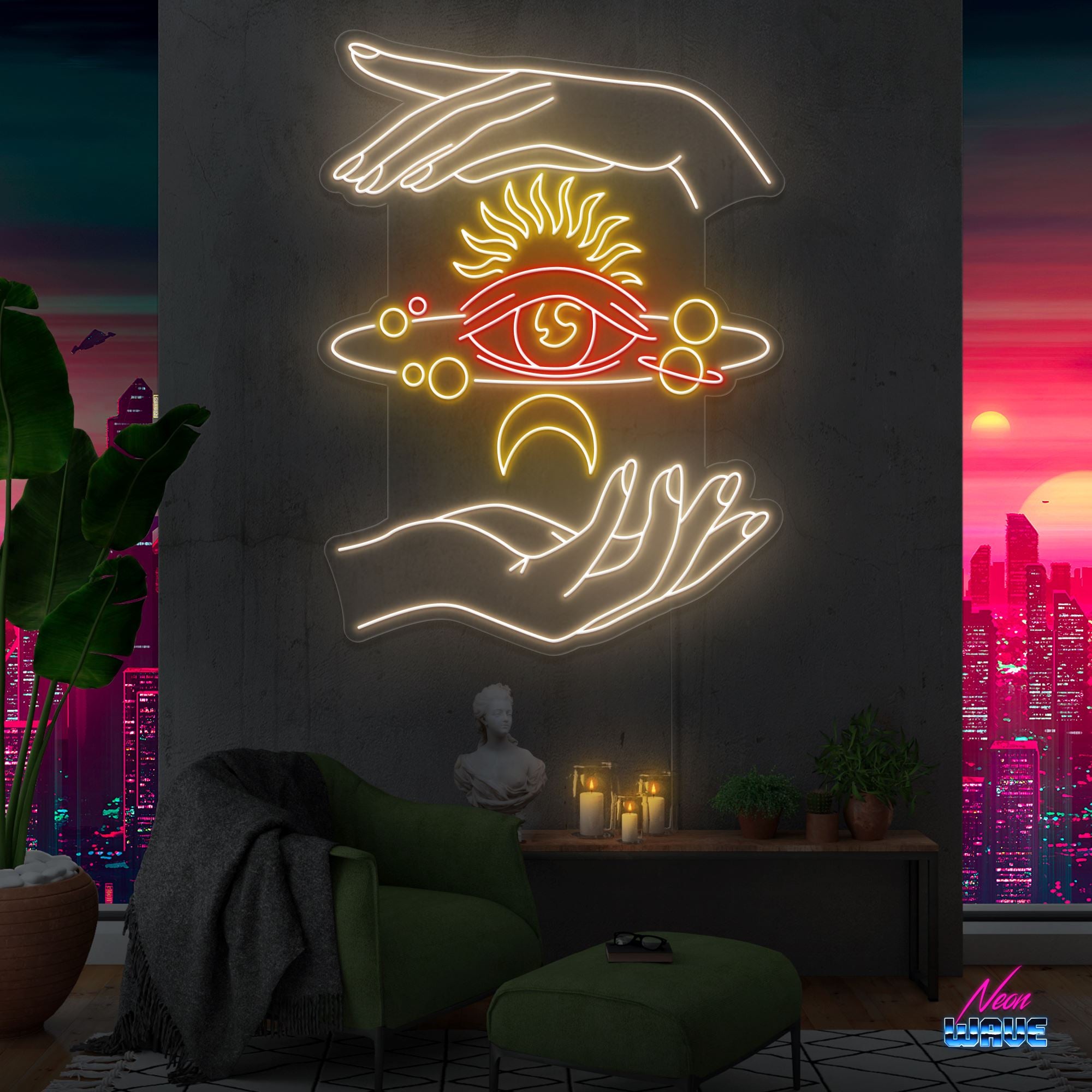 Between My Universe Neon Sign Neonwave.ch 120 cm Warmweiss