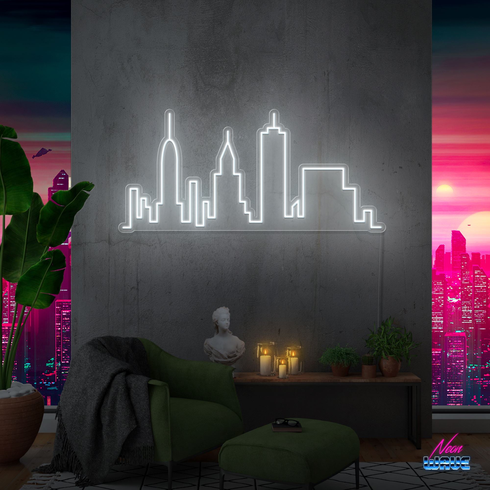 Skyline New York Neon Sign Neonwave.ch