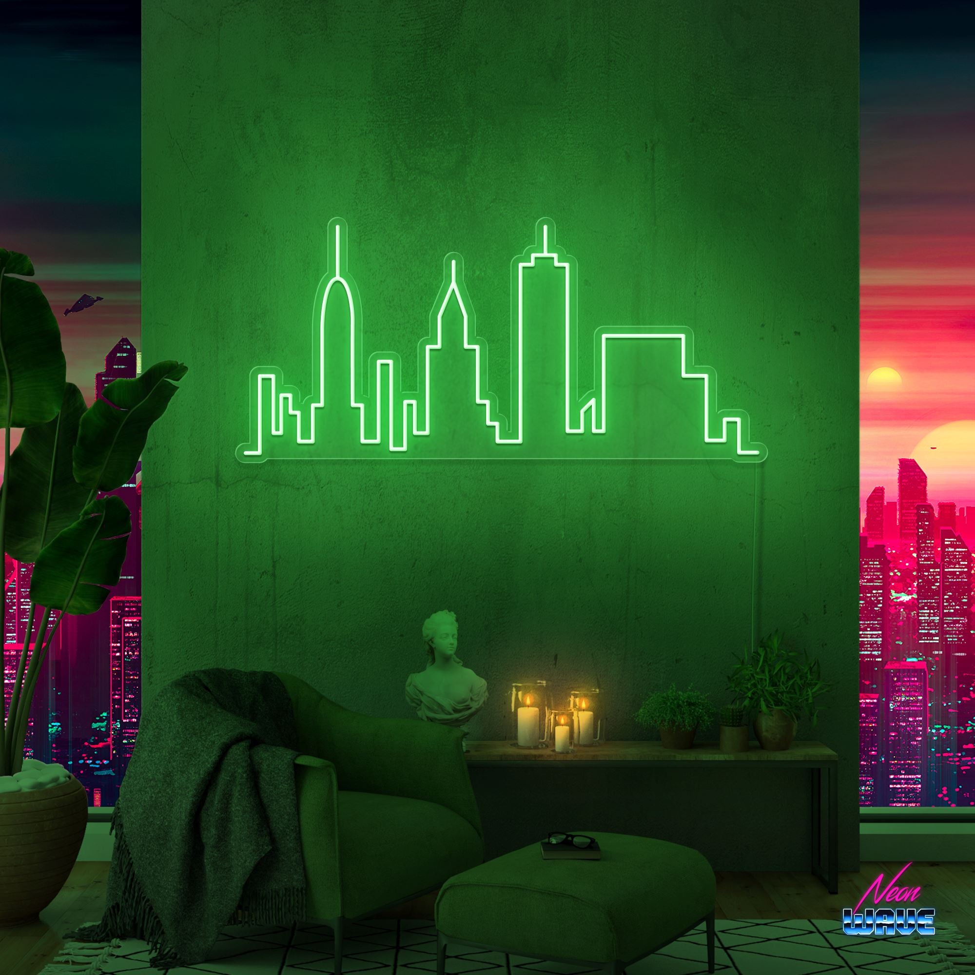 Skyline New York Neon Sign Neonwave.ch