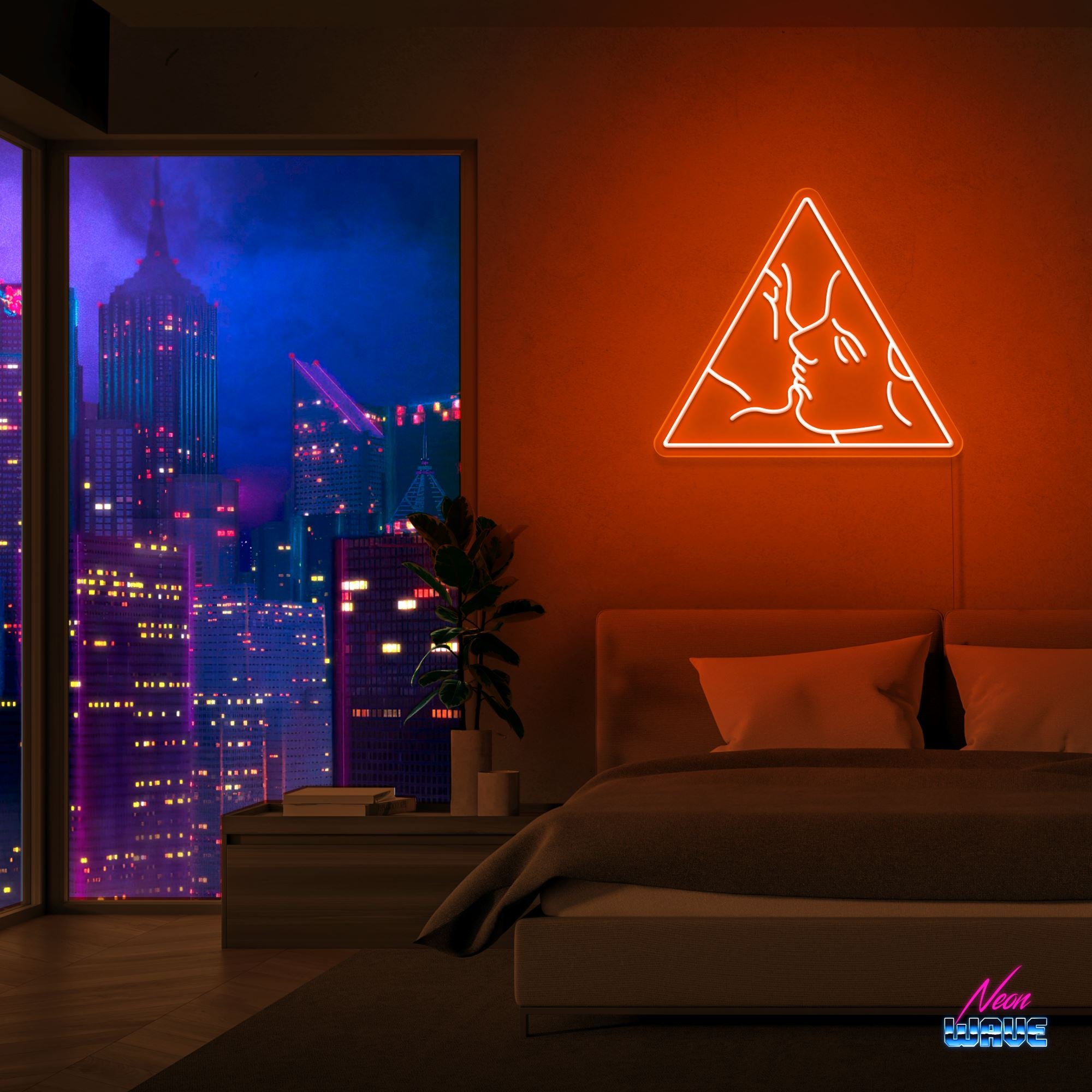 Aesthetic Neon Sign Neonwave.ch 50cm Orange
