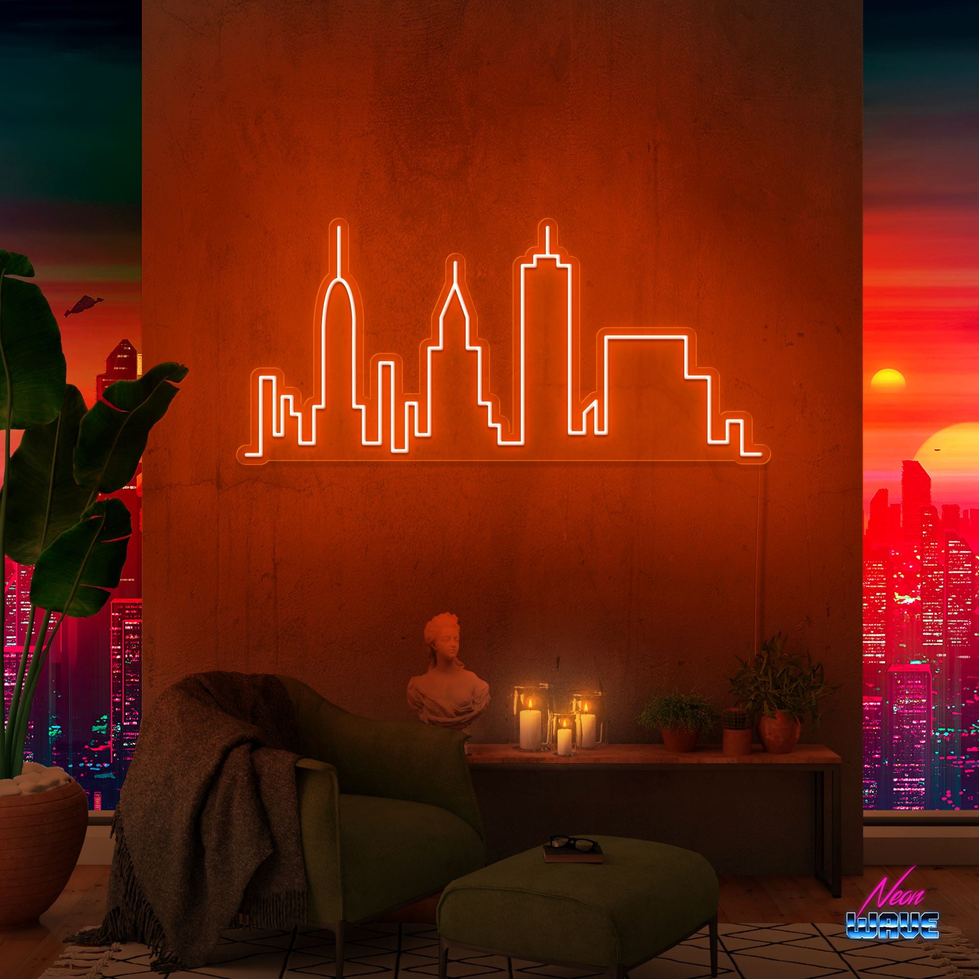 Skyline New York Neon Sign Neonwave.ch