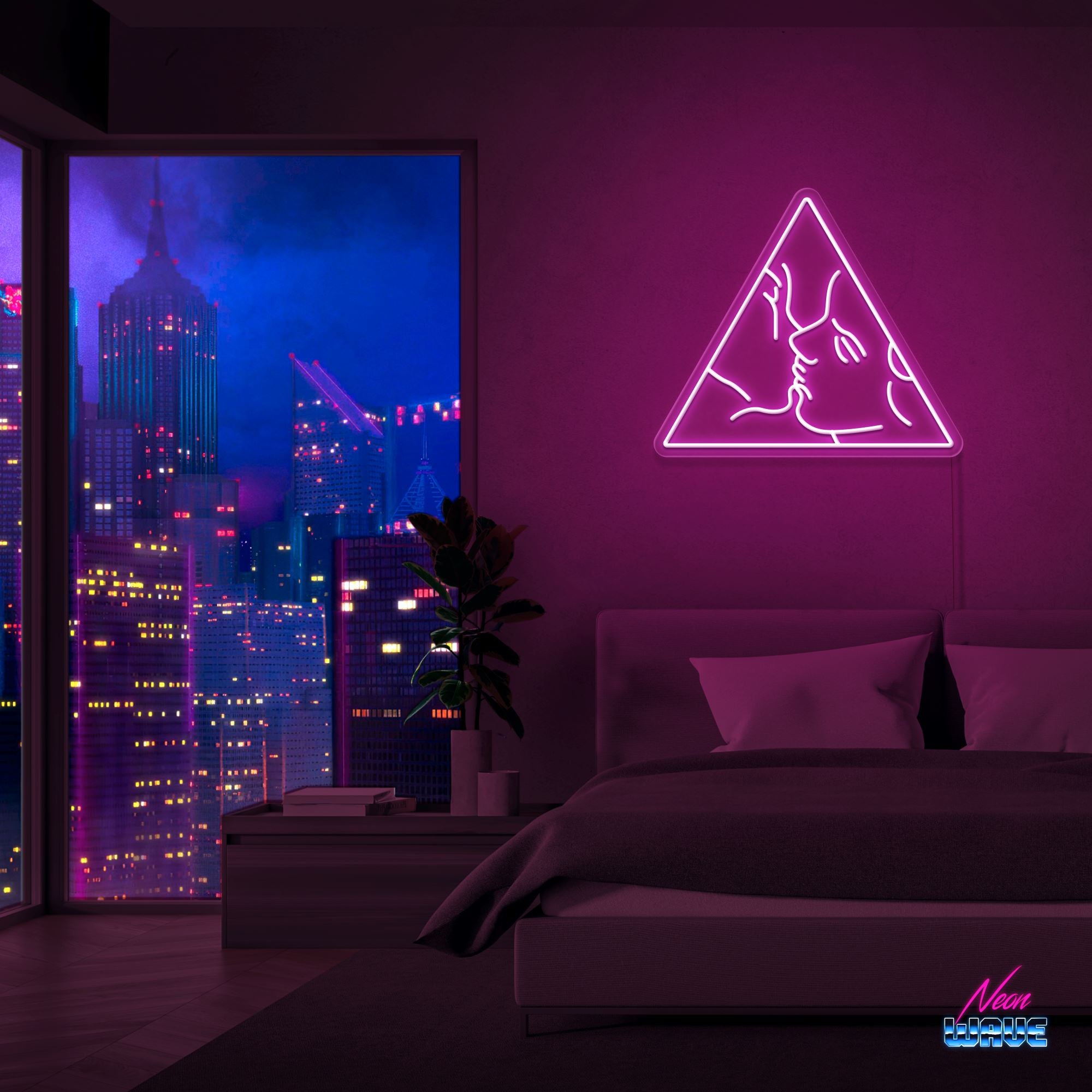 Aesthetic Neon Sign Neonwave.ch 50cm Pink