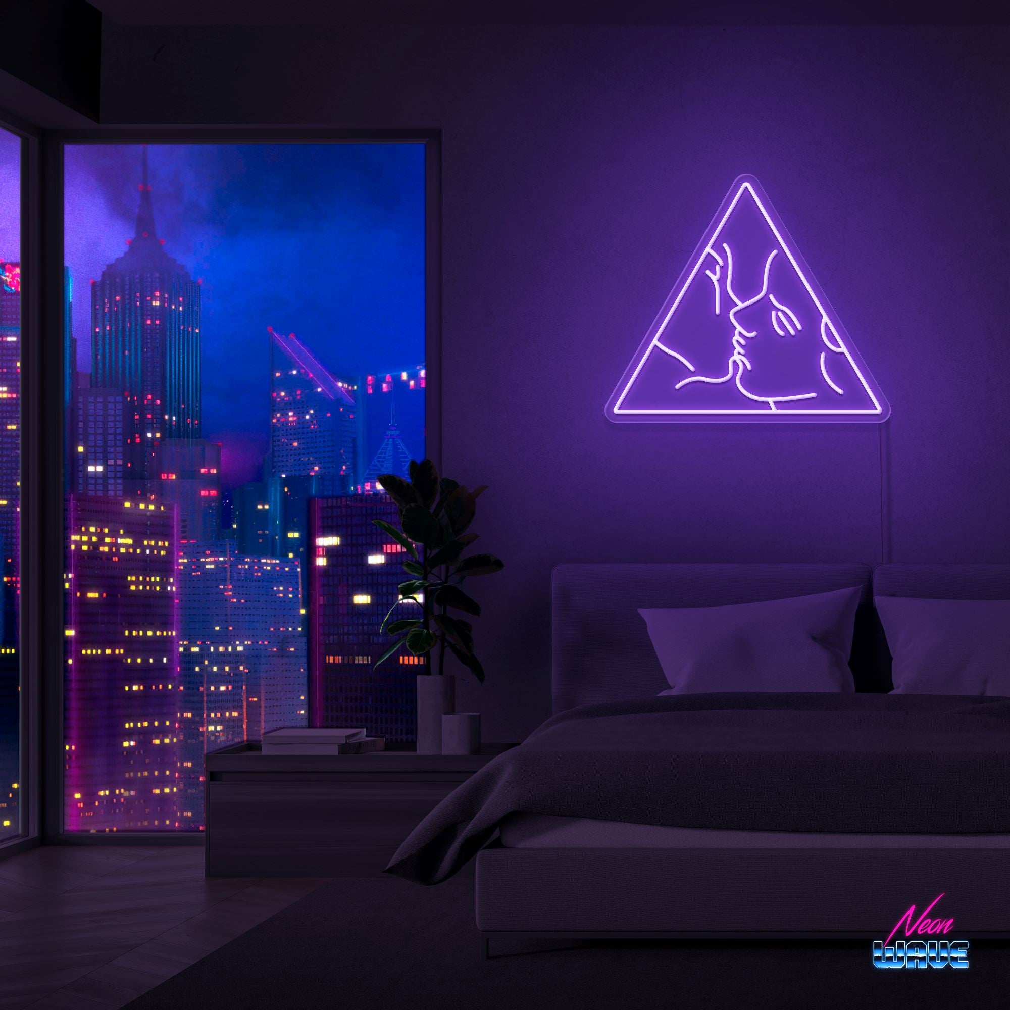 Aesthetic Neon Sign Neonwave.ch 50cm Lila