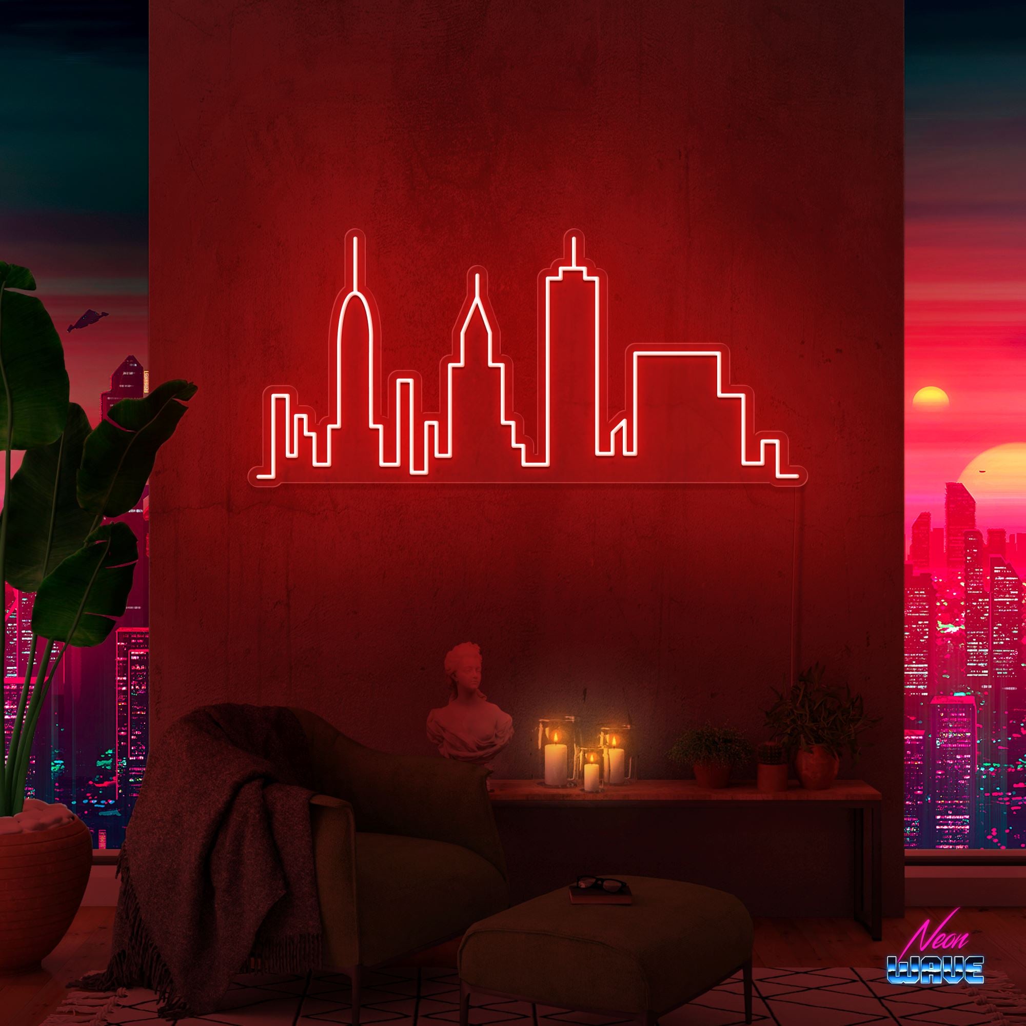 Skyline New York Neon Sign Neonwave.ch