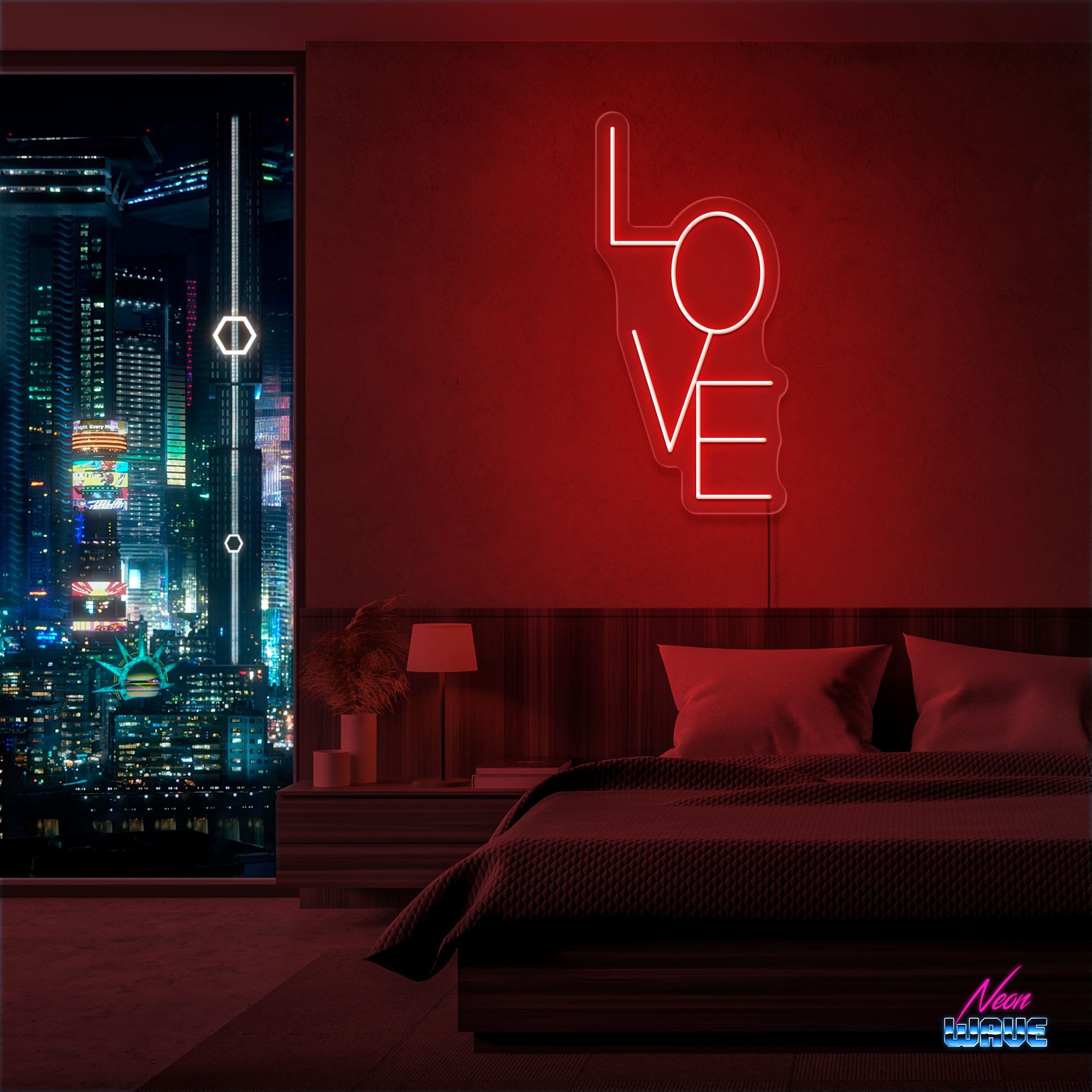 LOVE Neon Sign Neonwave.ch 50cm Rot