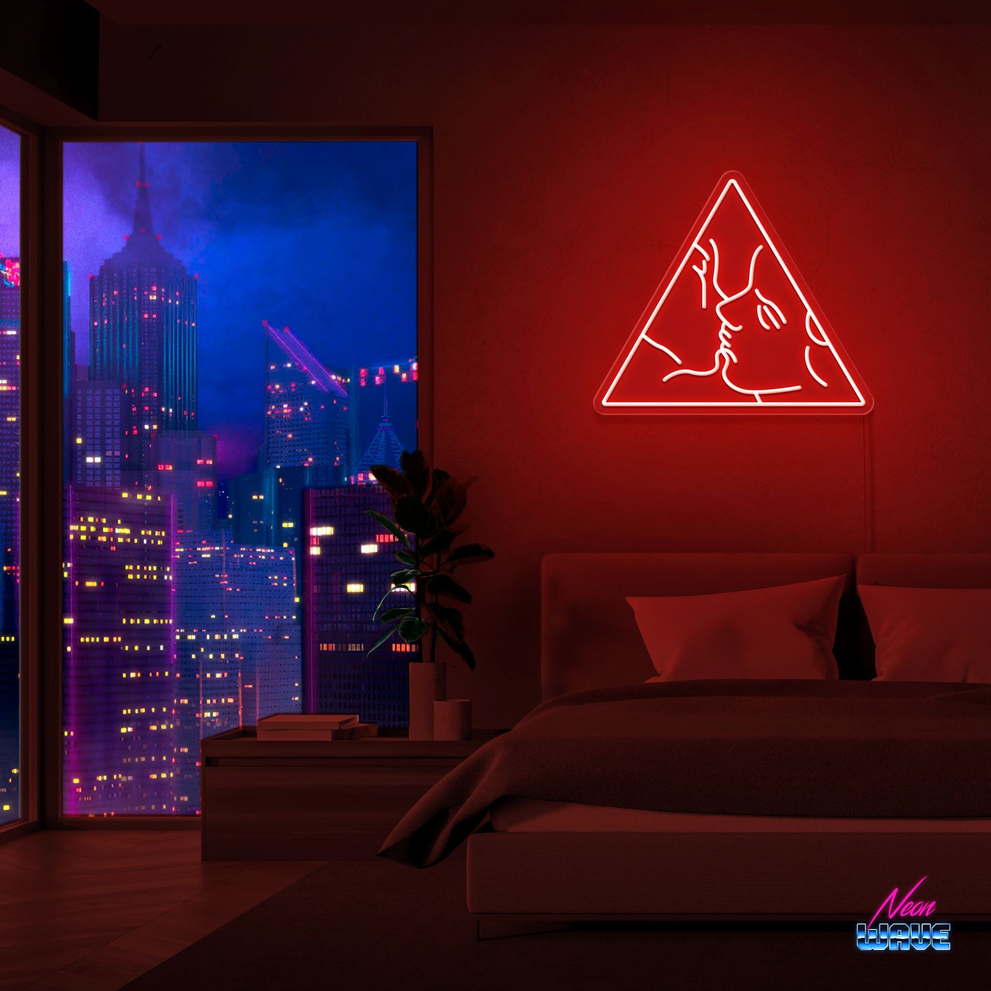 Aesthetic Neon Sign Neonwave.ch 50cm Rot