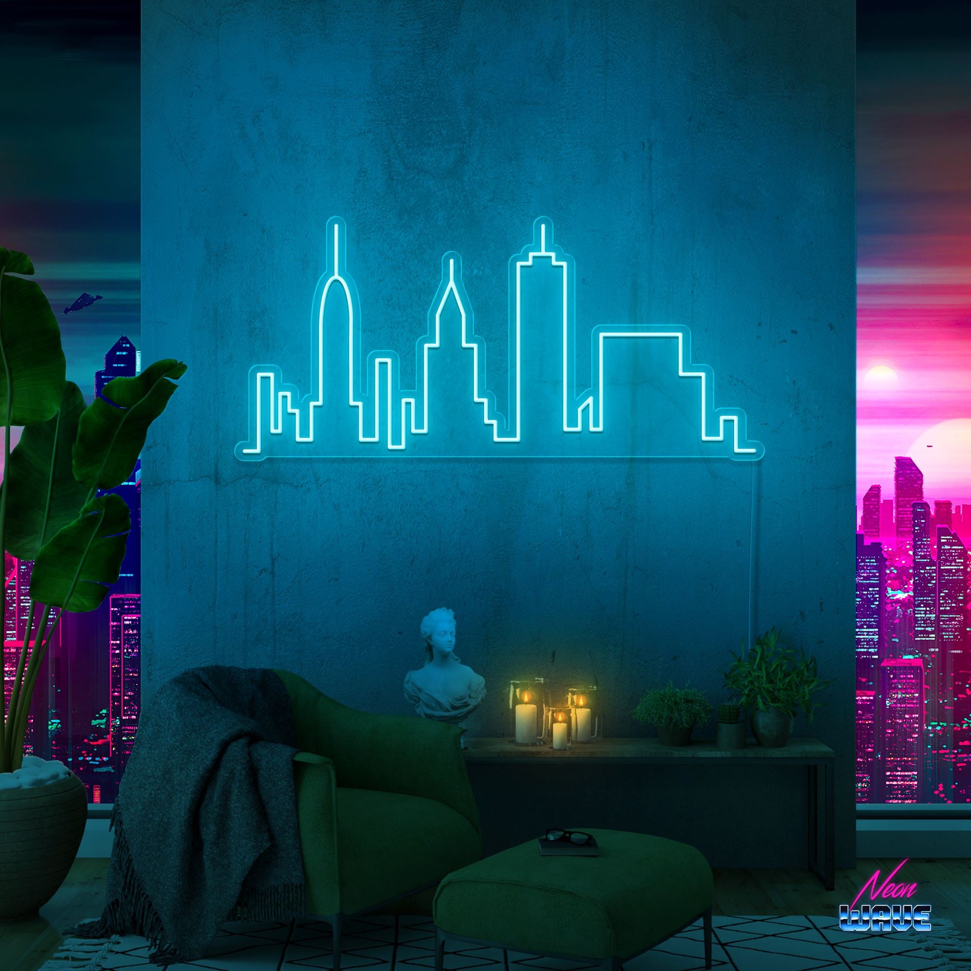 Skyline New York Neon Sign Neonwave.ch
