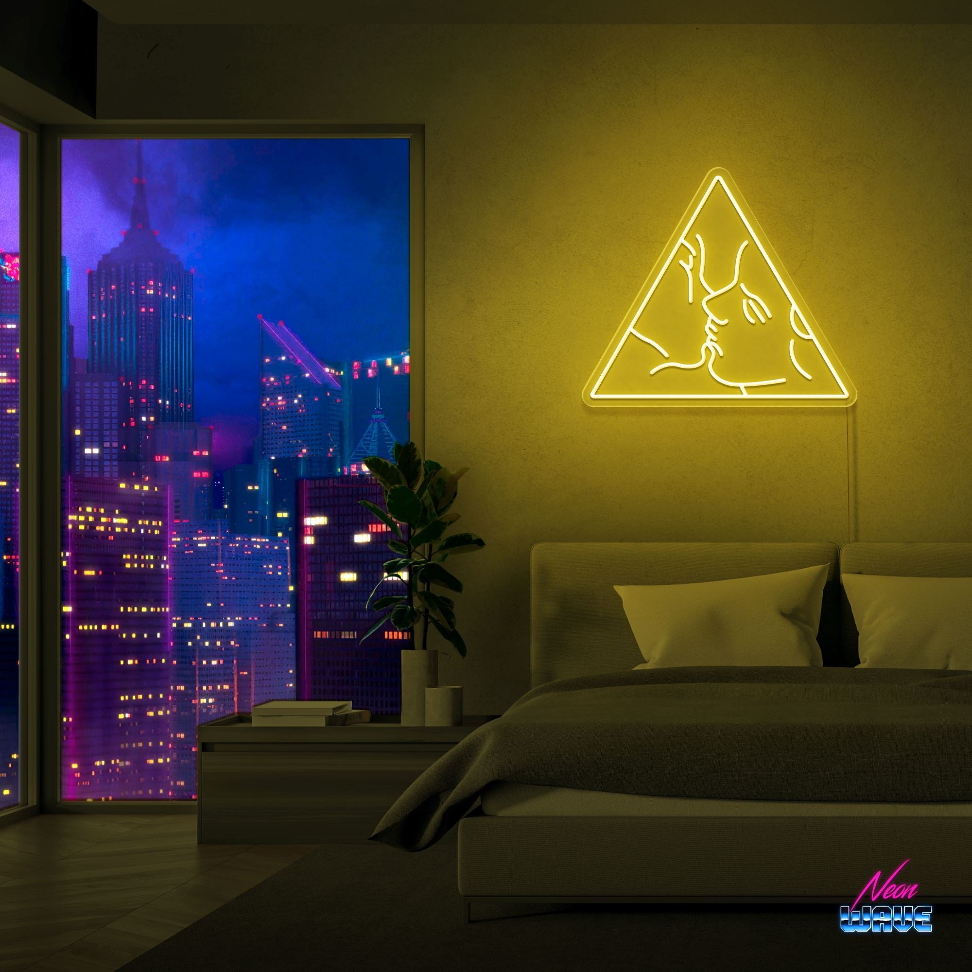 Aesthetic Neon Sign Neonwave.ch 50cm Gelb