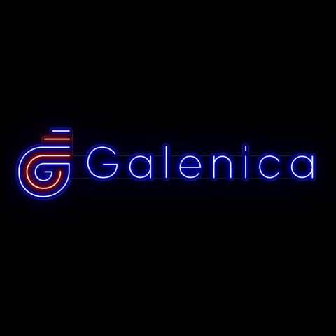 Galenica Logo Neonschrift aus LED