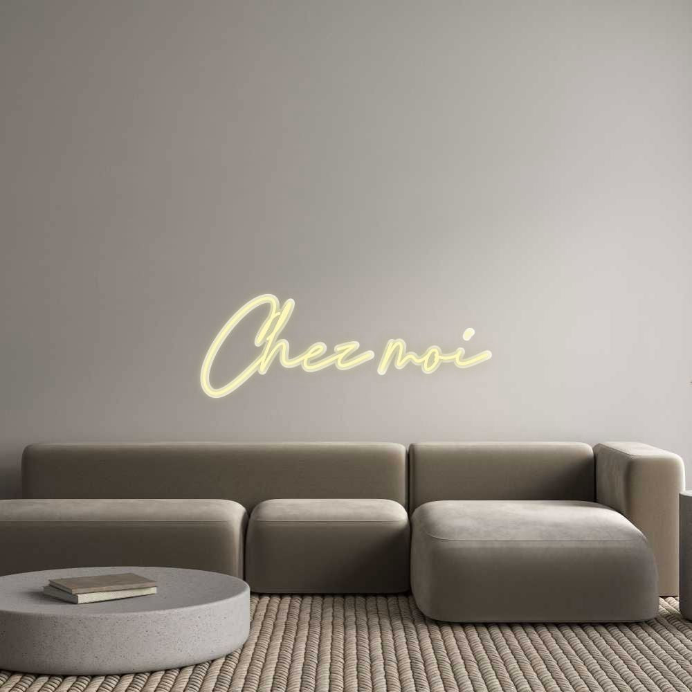 Dein Custom Neon Sign Chez moi Custom Neon NEON WAVE 