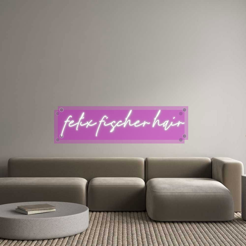 Dein Custom Neon Sign felix fischer h... Custom Neon NEON WAVE 