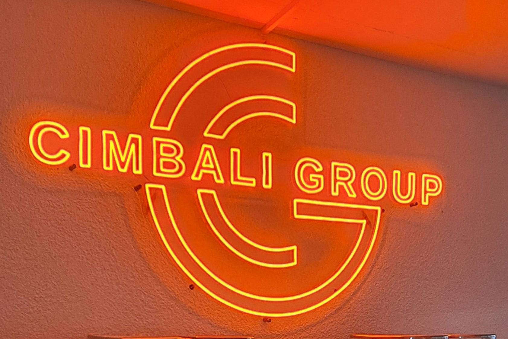 LED Neons Sign with orange light