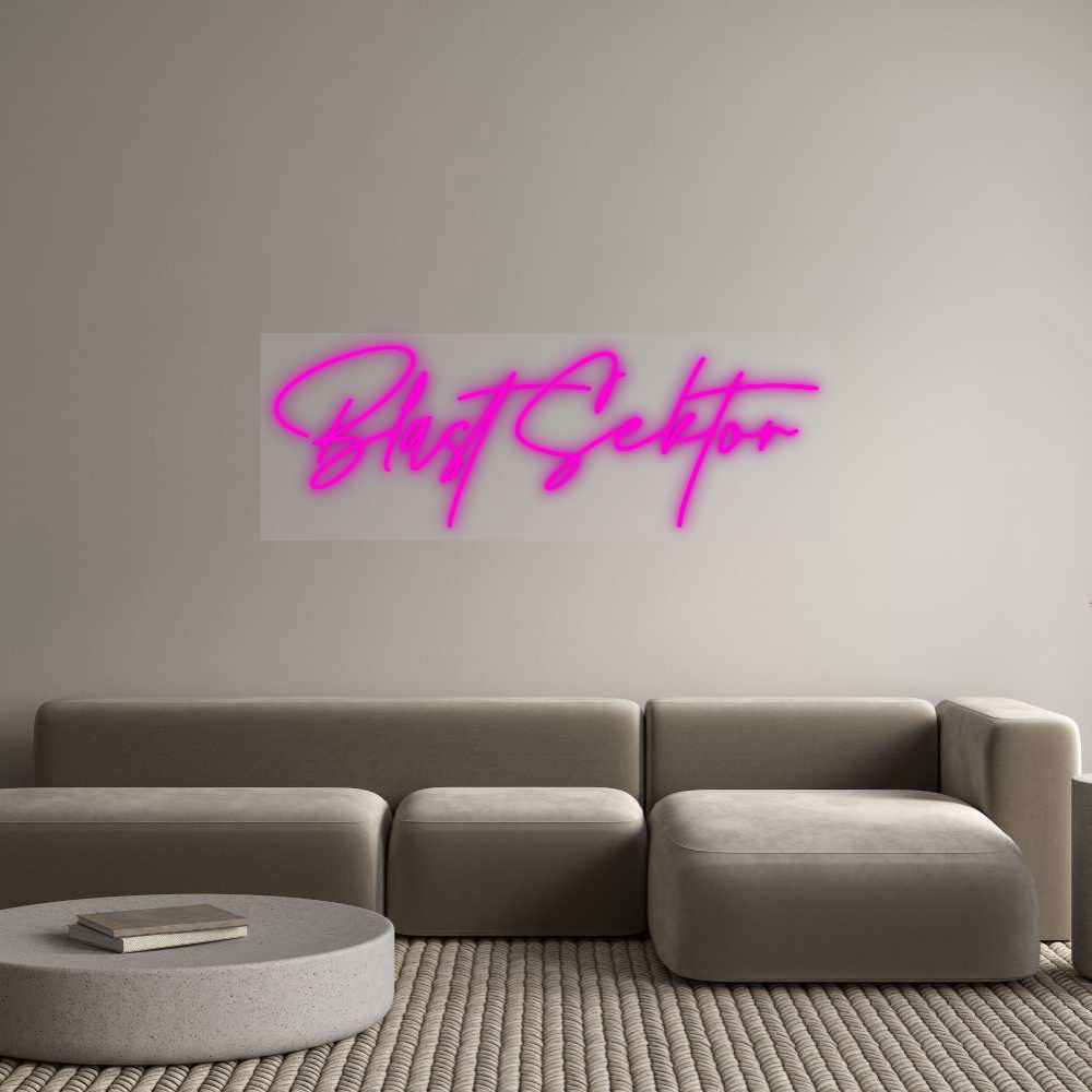 Dein Custom Neon Sign Blast Sektor Custom Neon NEON WAVE 