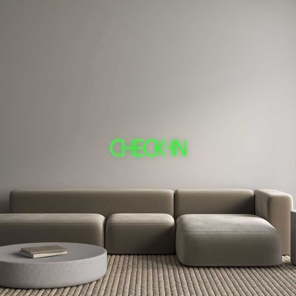 Dein Custom Neon Sign Check-in Custom Neon NEON WAVE 