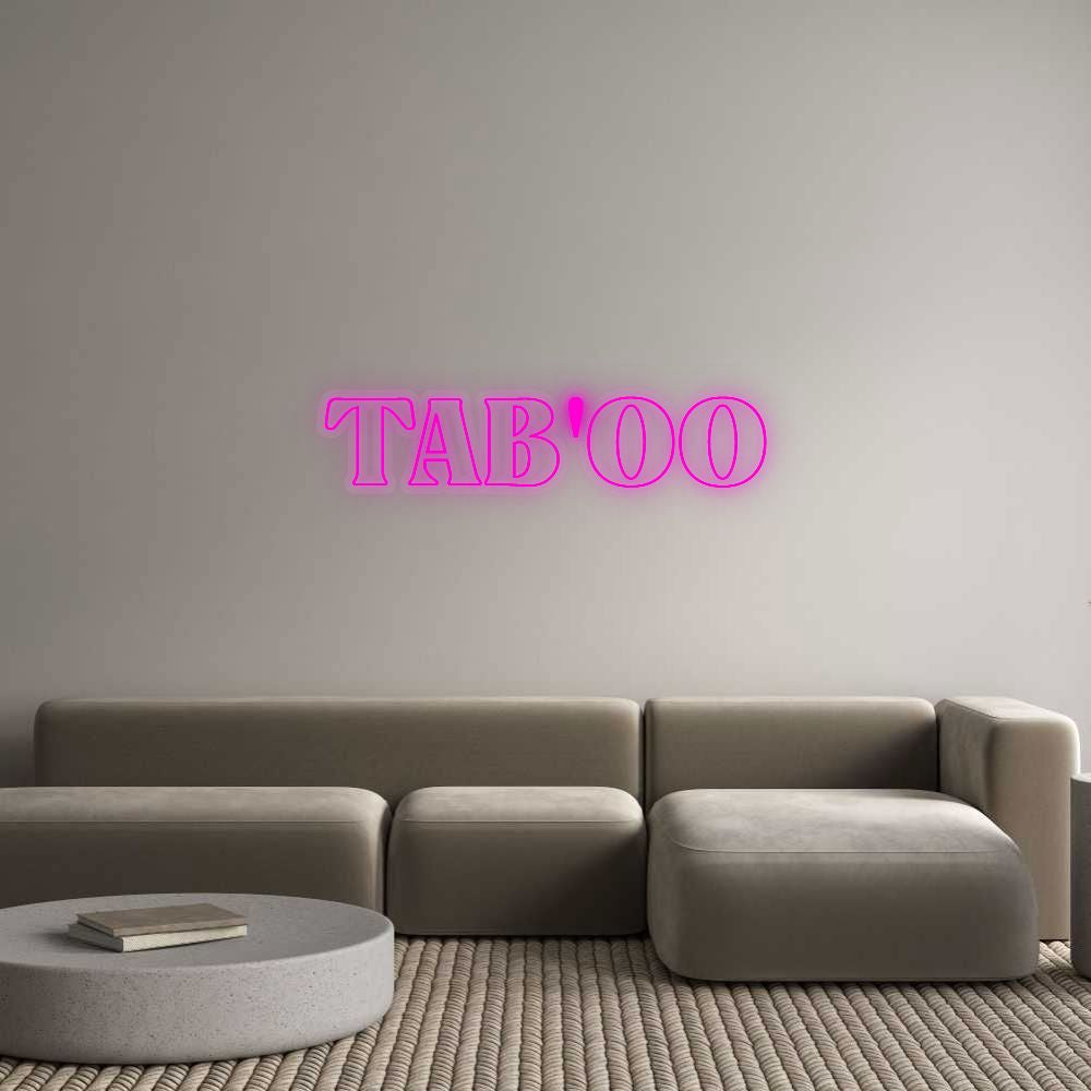 Dein Custom Neon Sign TAB'OO Custom Neon NEON WAVE 