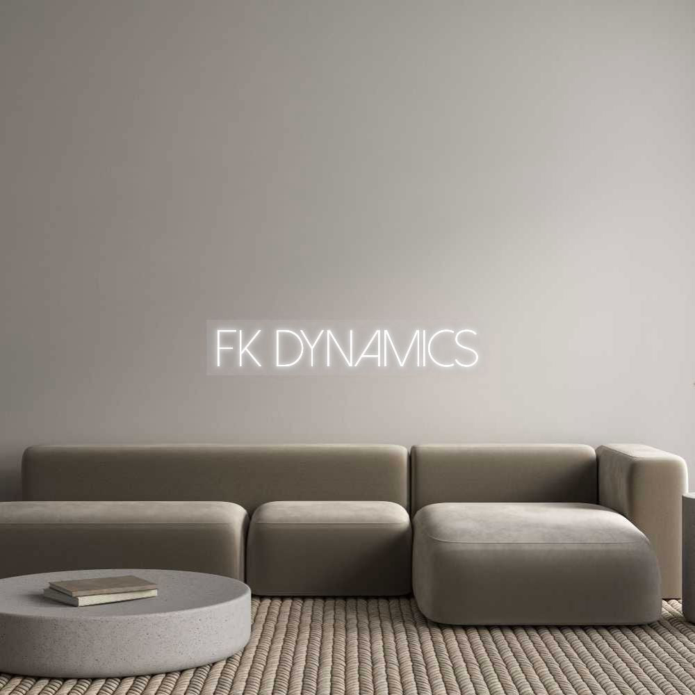 Dein Custom Neon Sign FK DYNAMICS Custom Neon NEON WAVE 