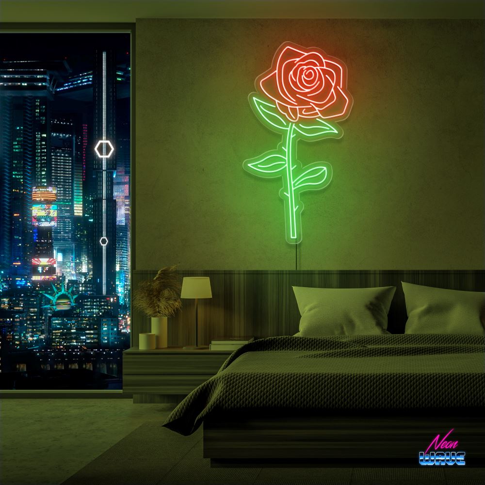 Rose Neon Sign Neonwave.ch 