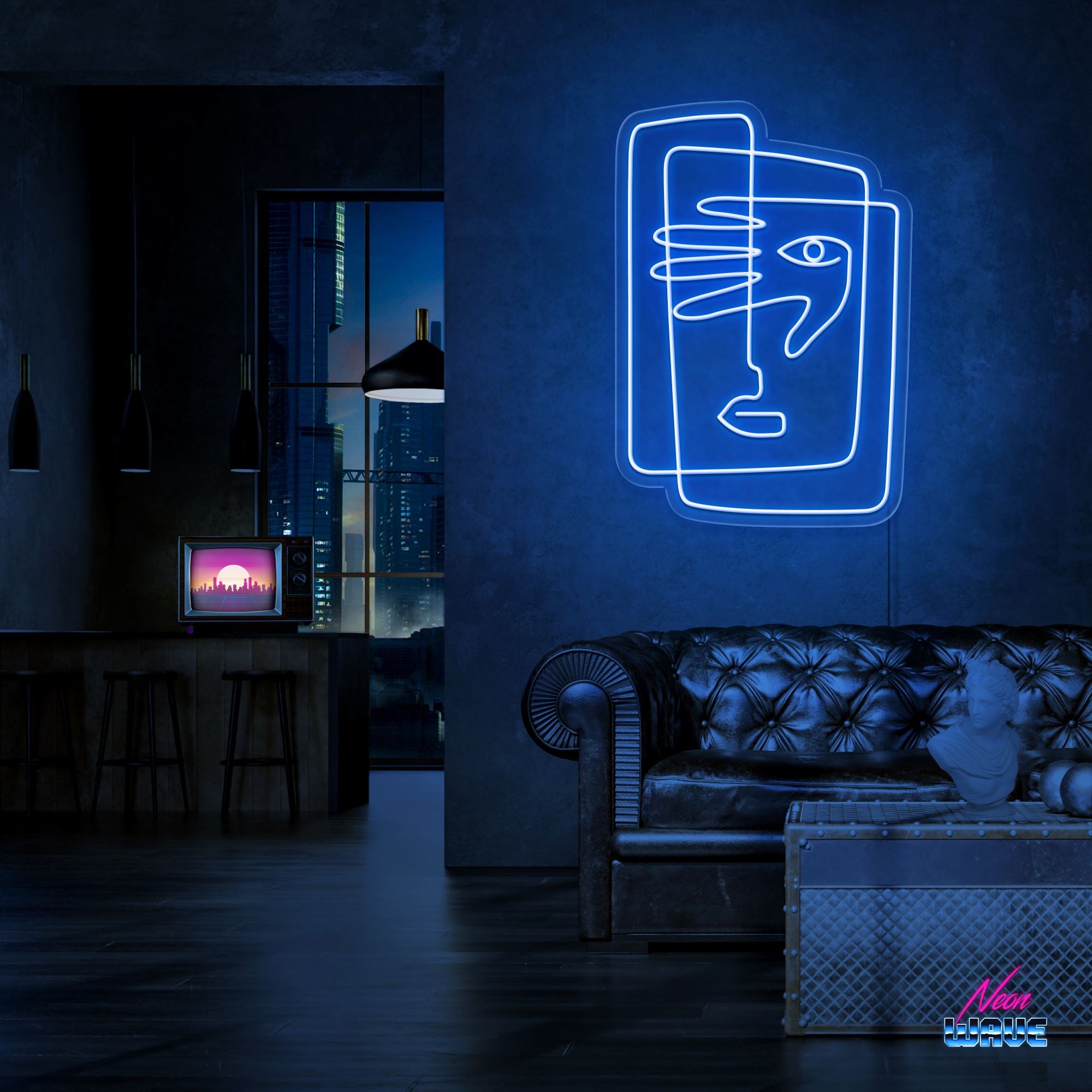 Two Face Neon Sign Neonwave.ch 