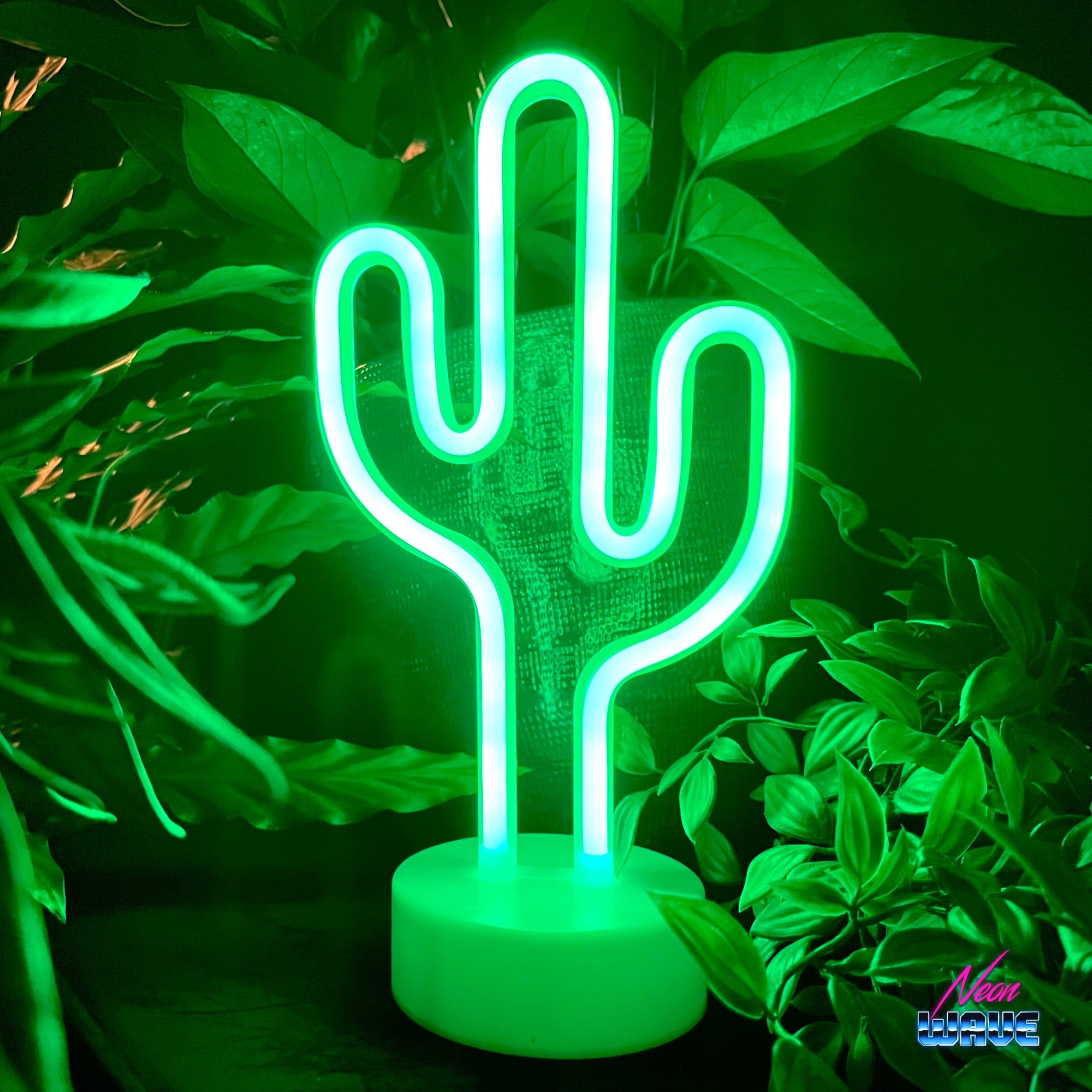 Kaktus- Stehlampe Neon Sign Neonwave.ch 