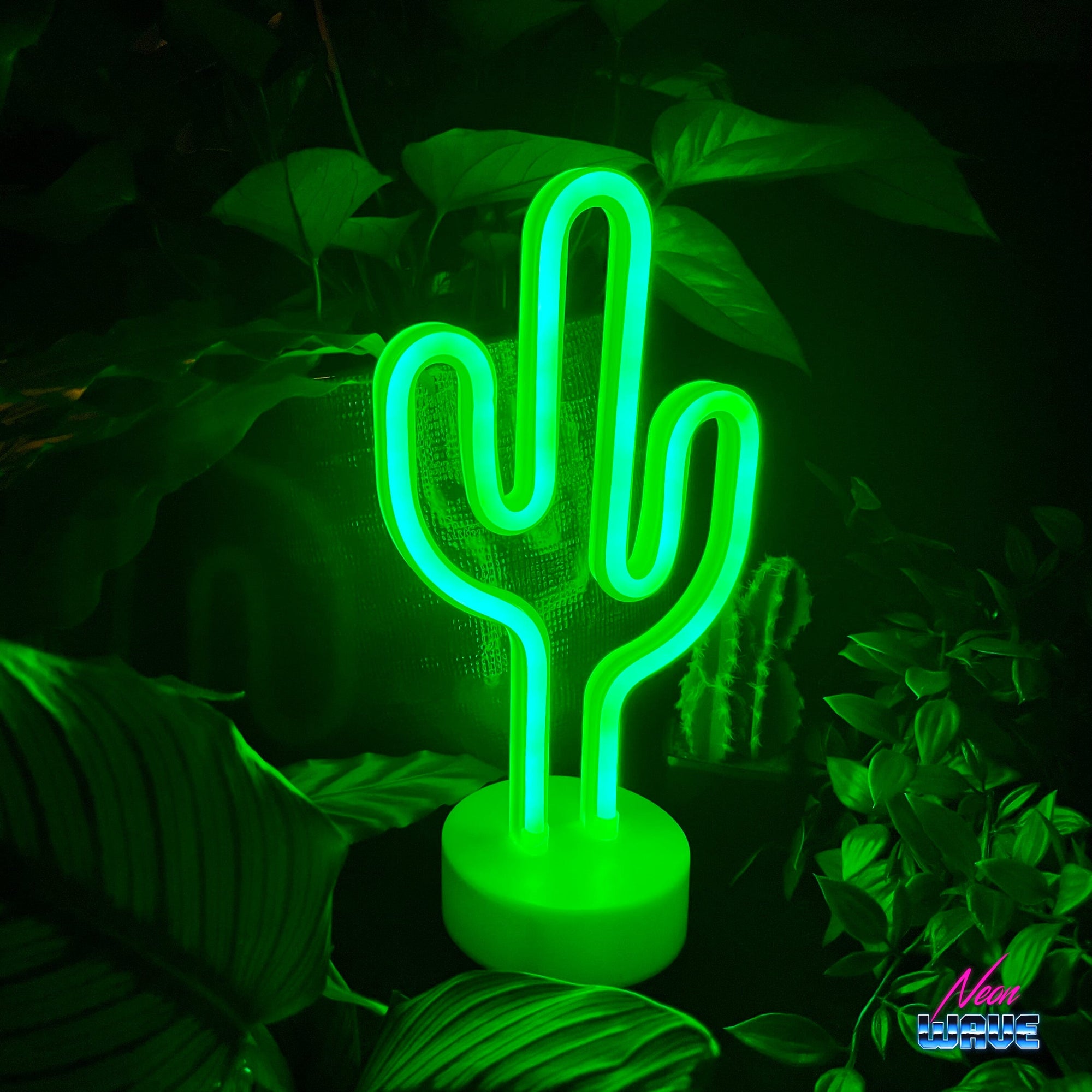 Kaktus- Stehlampe Neon Sign Neonwave.ch 