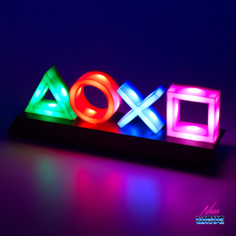 Playstation Icons (Horizontales Layout) Ambiente Lampen Neonwave.ch 