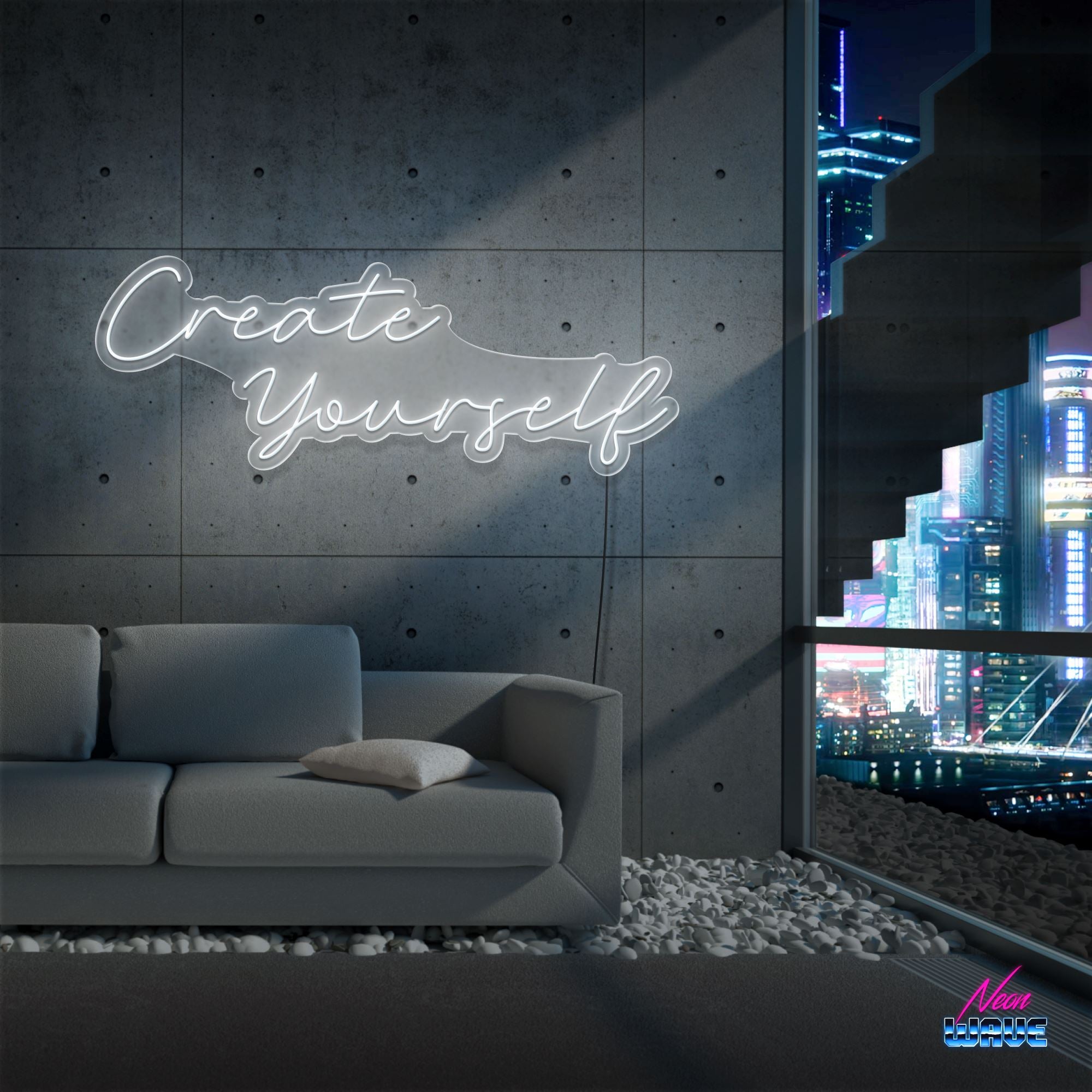 CREATE YOURSELF Neon Sign Neonwave.ch 
