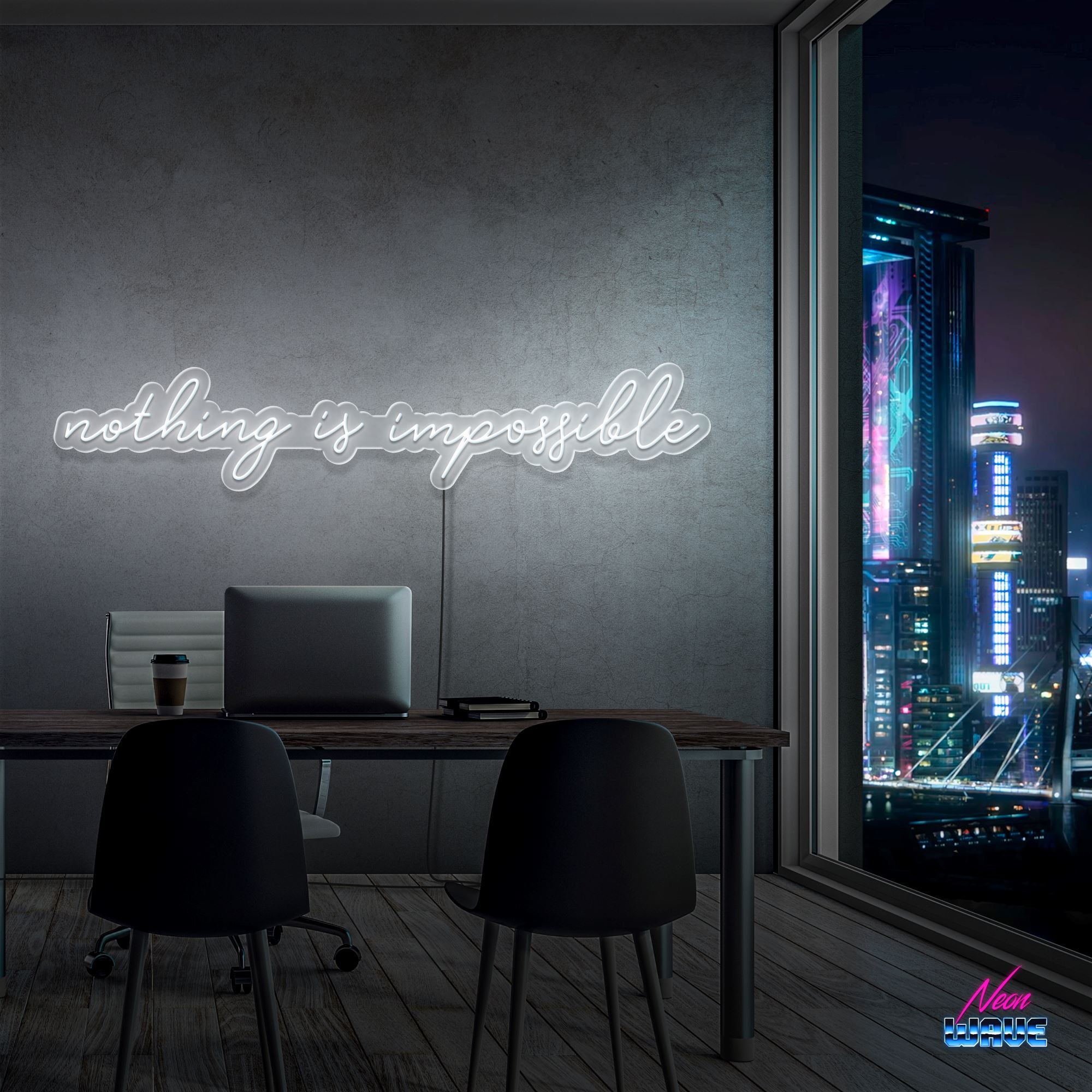 NOTHING IS IMPOSSIBLE Neon Sign Neonwave.ch 