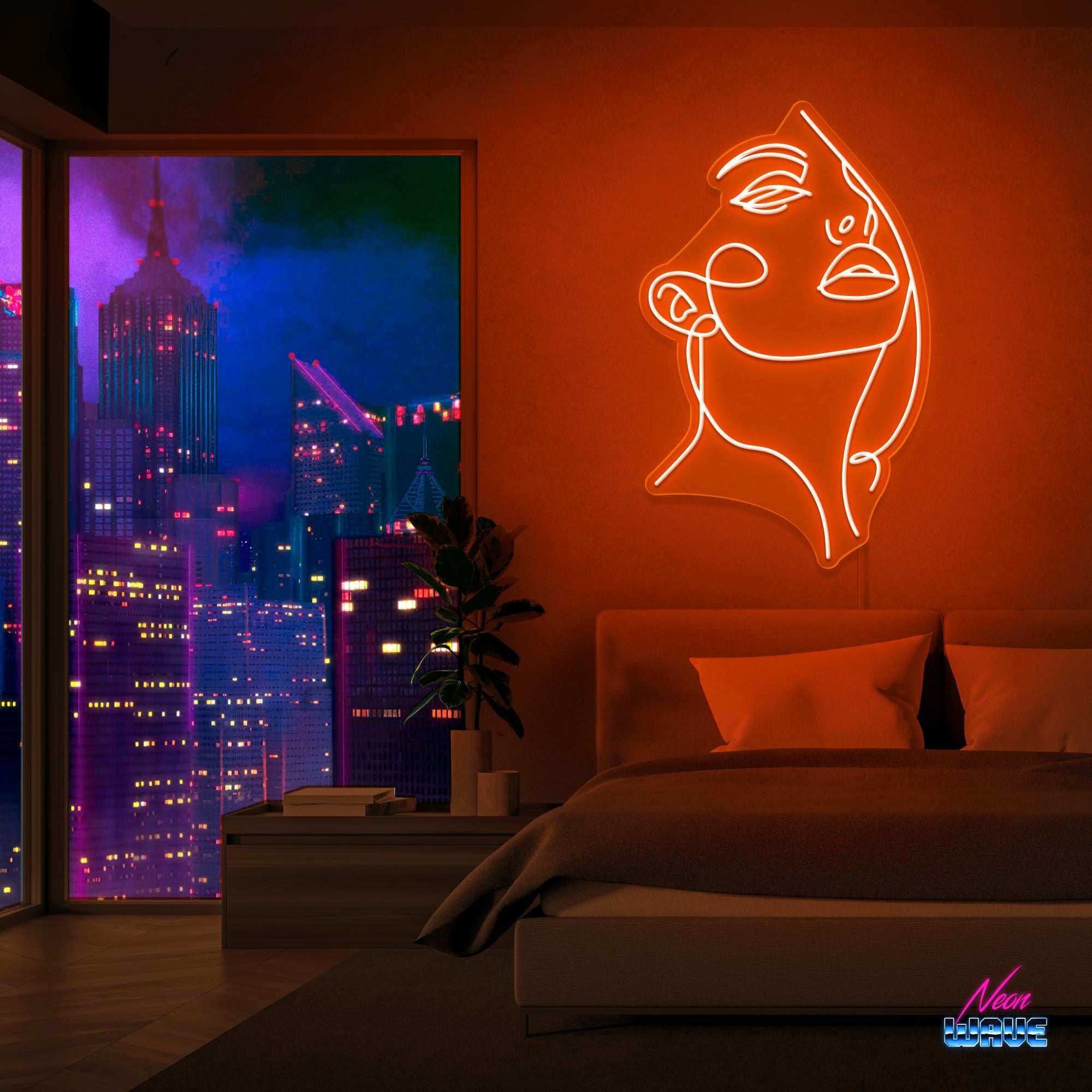 My Beauty Neon Sign Neonwave.ch 100 cm Orange 