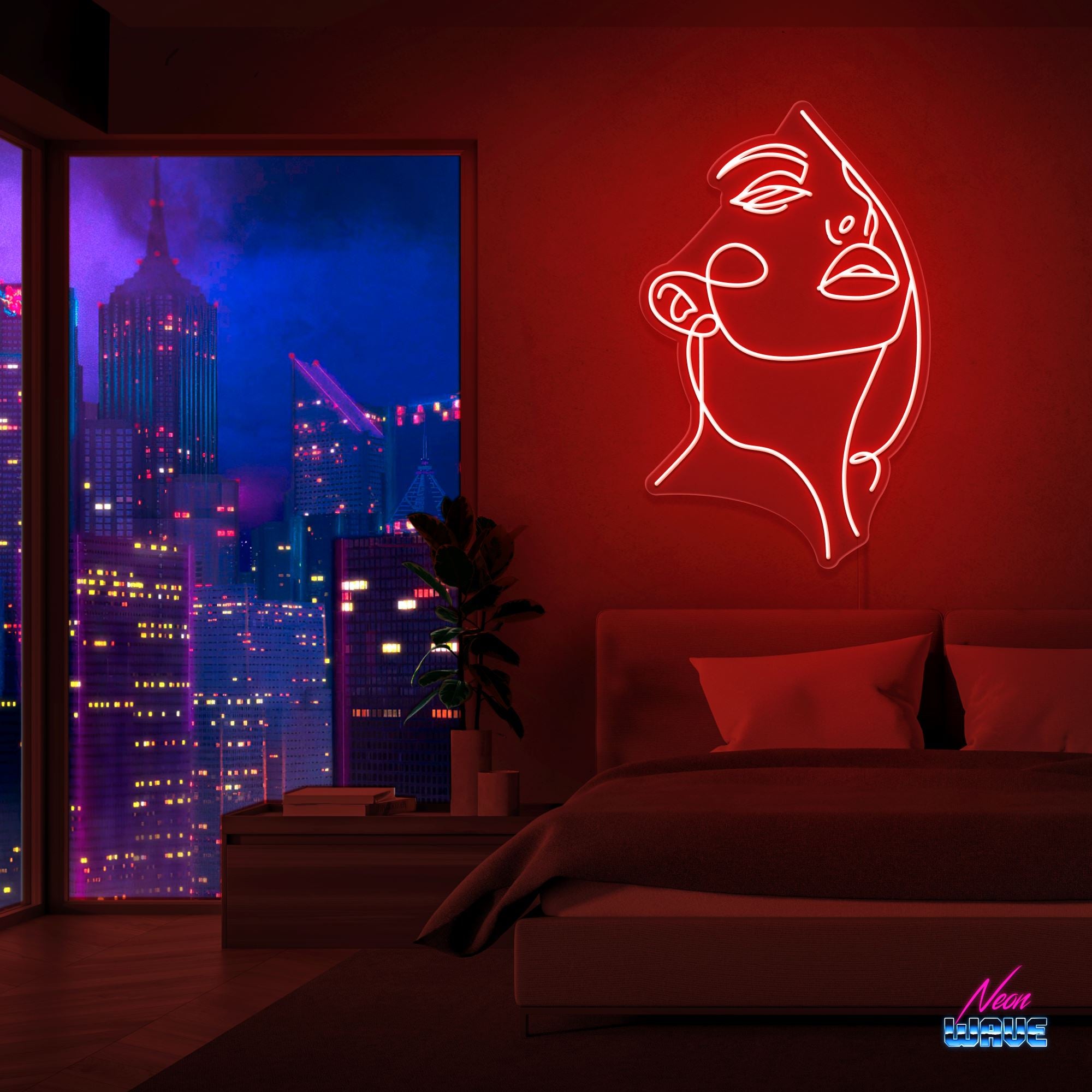 My Beauty Neon Sign Neonwave.ch 100 cm Rot 