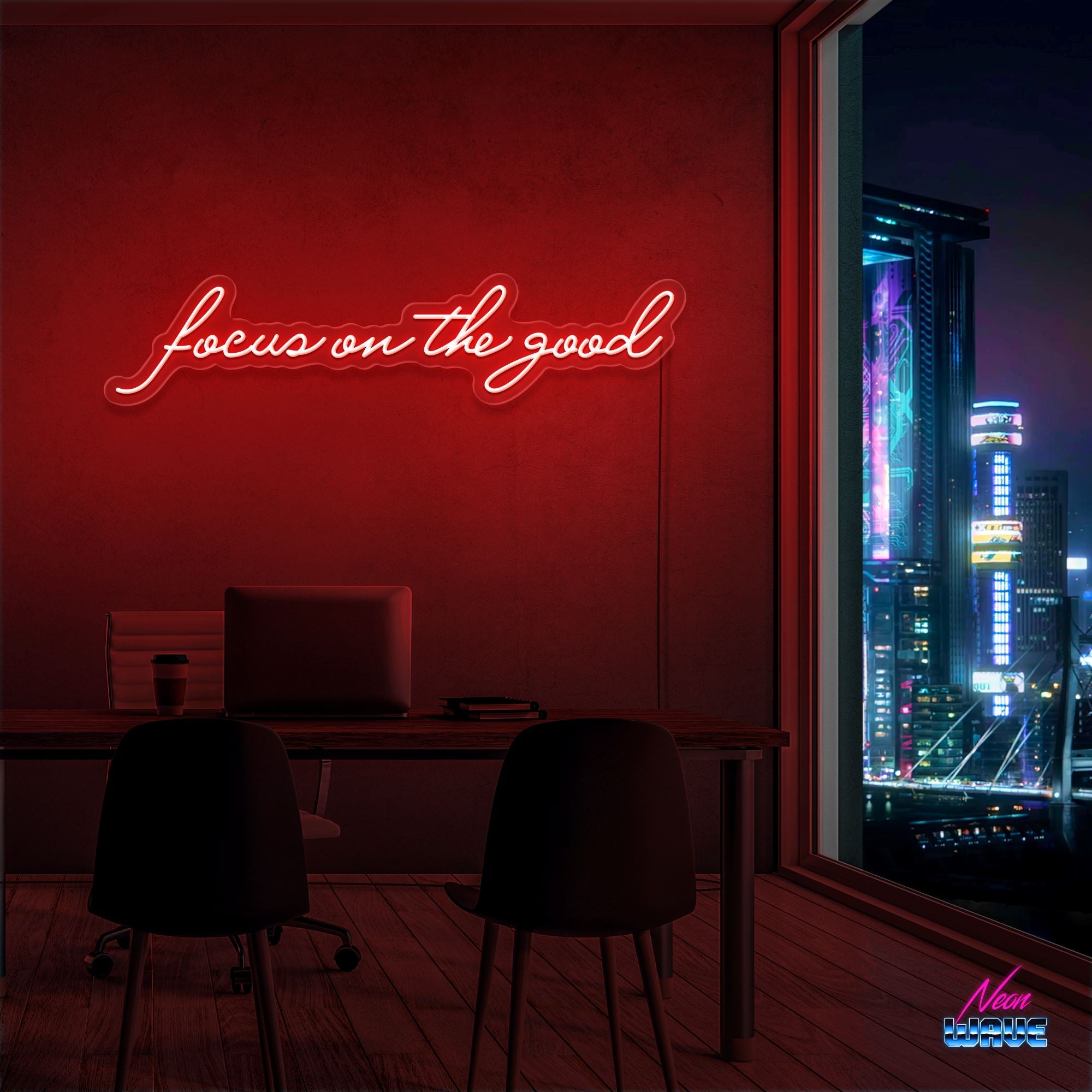 Focus on the good Neon Sign Neonwave.ch 75cm Rot 